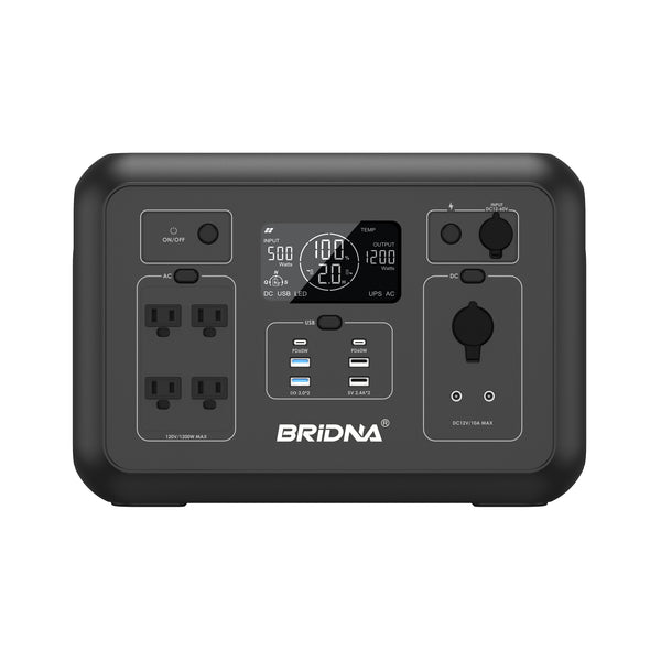BRIDNA PPS1200-3 1200W Portable Power Station